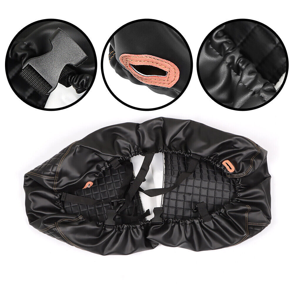 For Club Car Precedent Front Seat Cover Kit Black Golf Carts-No Stapler Required