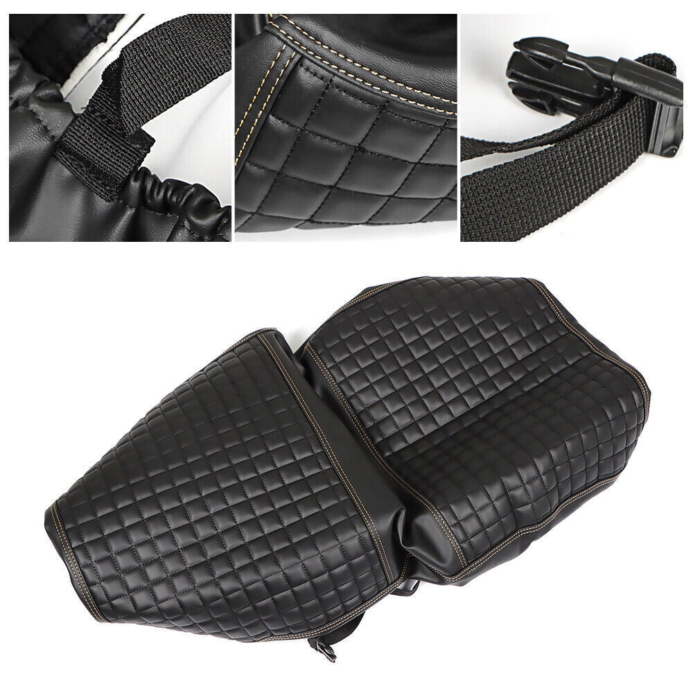 For Club Car Precedent Front Seat Cover Kit Black Golf Carts-No Stapler Required