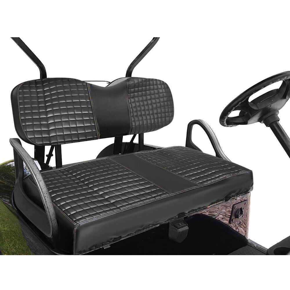 For Club Car Precedent Front Seat Cover Kit Black Golf Carts-No Stapler Required