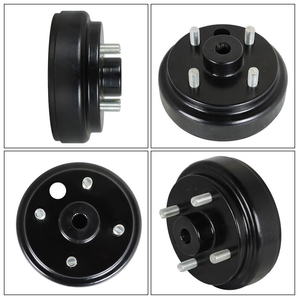 For EZGO Electric TXT Golf Cart 1996+ Rear Brake hub Drums Brake Shoe Kit