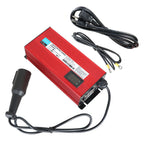 48Volt 10Amp Round 3-Pin Plug Charger with OBC bypass For Club Car Golf Cart