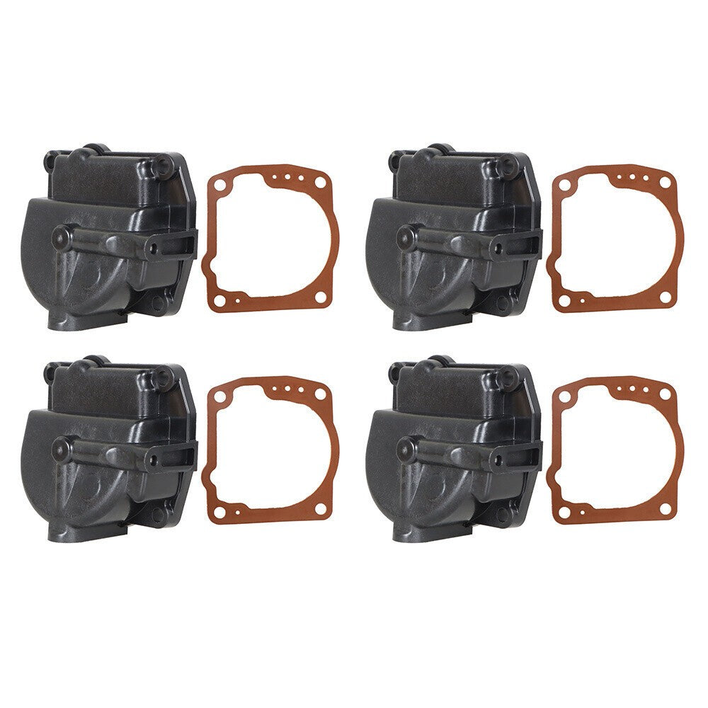4× Float Chamber Carb Bowl For Johnson Evinrude 90-175hp 433000 0433000 w/Gasket