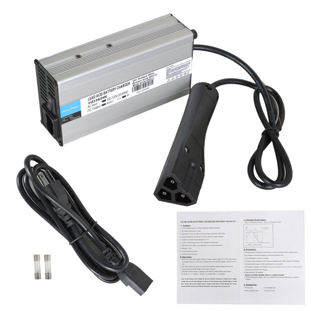 48V 6A RXV plug Battery Charger For EzGo RXV Club Car DS Golf Cart