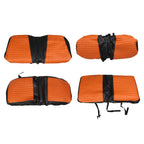 Orange Front & Rear Seat Covers Fits For Club Car Precedent Golf Carts 2004-Up