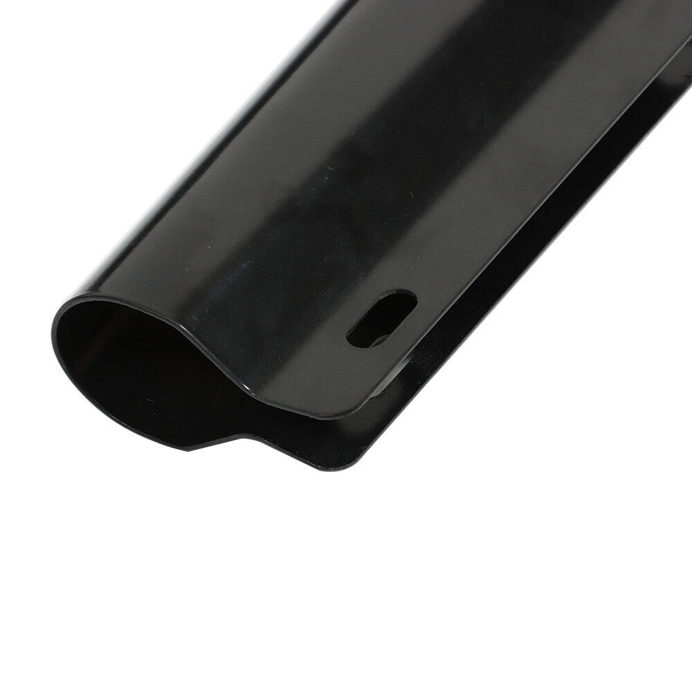 Mud Flap Hangers Black Steel Straight 30" Pair 2.5" Semi Truck Spring Loaded