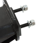 Mud Flap Hangers Black Steel Straight 30" Pair 2.5" Semi Truck Spring Loaded