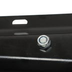 Mud Flap Hangers Black Steel Straight 30" Pair 2.5" Semi Truck Spring Loaded