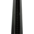 Mud Flap Hangers Black Steel Straight 30" Pair 2.5" Semi Truck Spring Loaded
