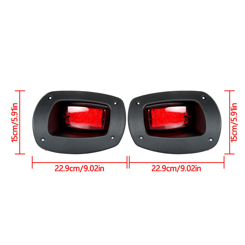 LED Tail Light Replacement Assemblies For EZGO RXV Golf Cart 2008 - 2015
