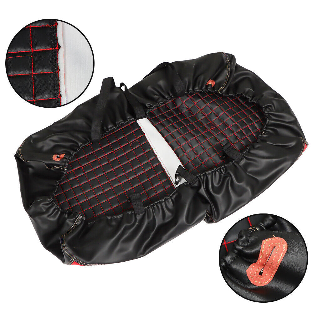 Red Color Golf Carts Front And Rear Seat Covers For Club Car Precedent 2004-Up