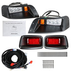 For EZGO TXT Golf Cart LED Headlight & Tail Light Kit 1996-2013 Gas and Electric