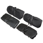 4Pcs Black Front & Rear Seat Covers For EZGO Medalist TXT 1994-2013 Golf Carts