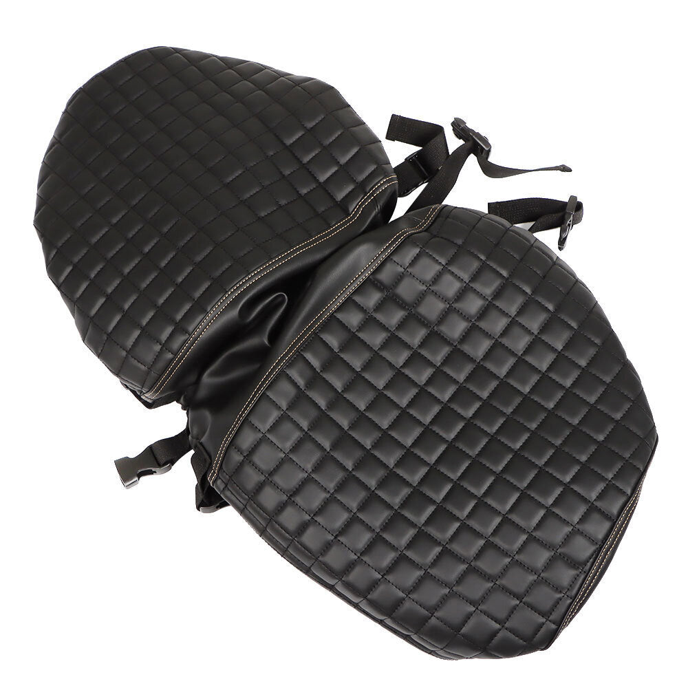 4Pcs Black Front & Rear Seat Covers For EZGO Medalist TXT 1994-2013 Golf Carts