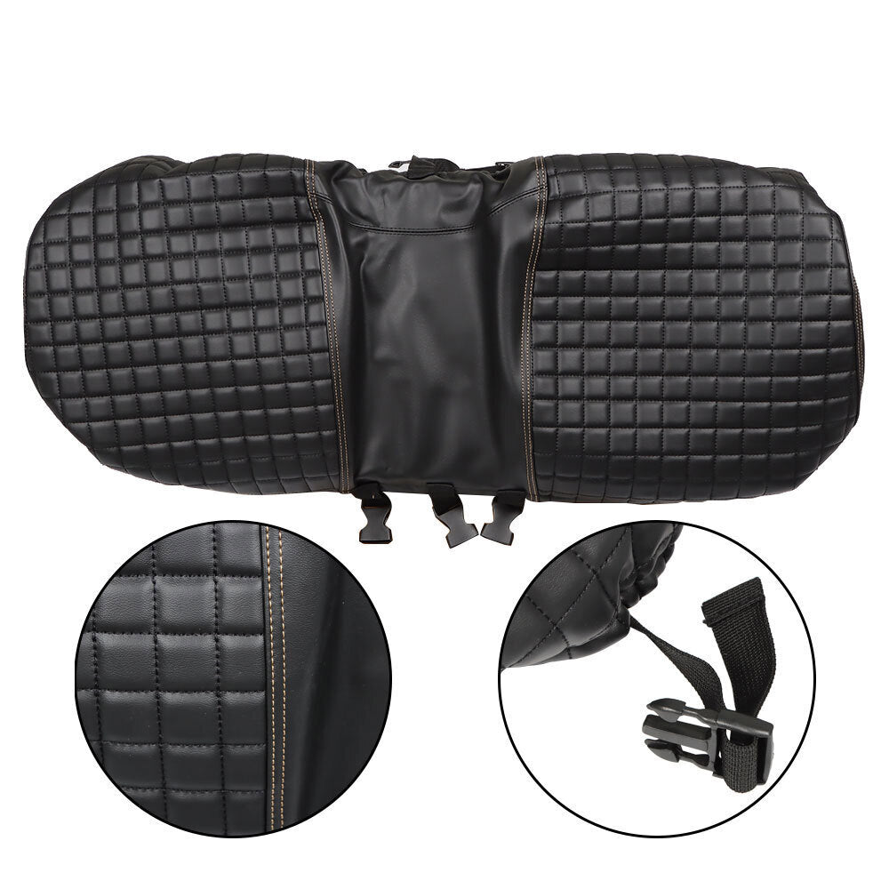4Pcs Black Front & Rear Seat Covers For EZGO Medalist TXT 1994-2013 Golf Carts