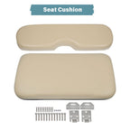 W/ Hardware Front Seat Cushion For E-Z-GO Medalist TXT 1994-2013 Models -Tan