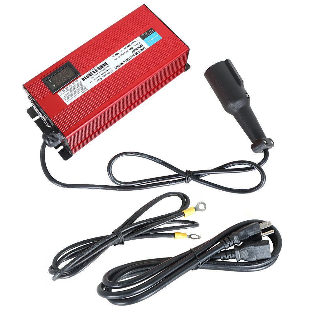 48Volt 10A Round 3 Pin Plug Charger with OBC bypass For Club Car Golf Cart