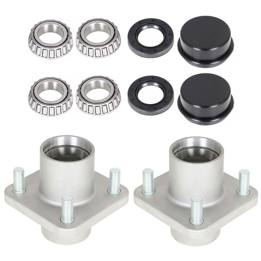 Front Hub Assembly Wheel Hub ×2 For EZGO TXT/ Medalist G/E Golf Cart 1976-2001.5