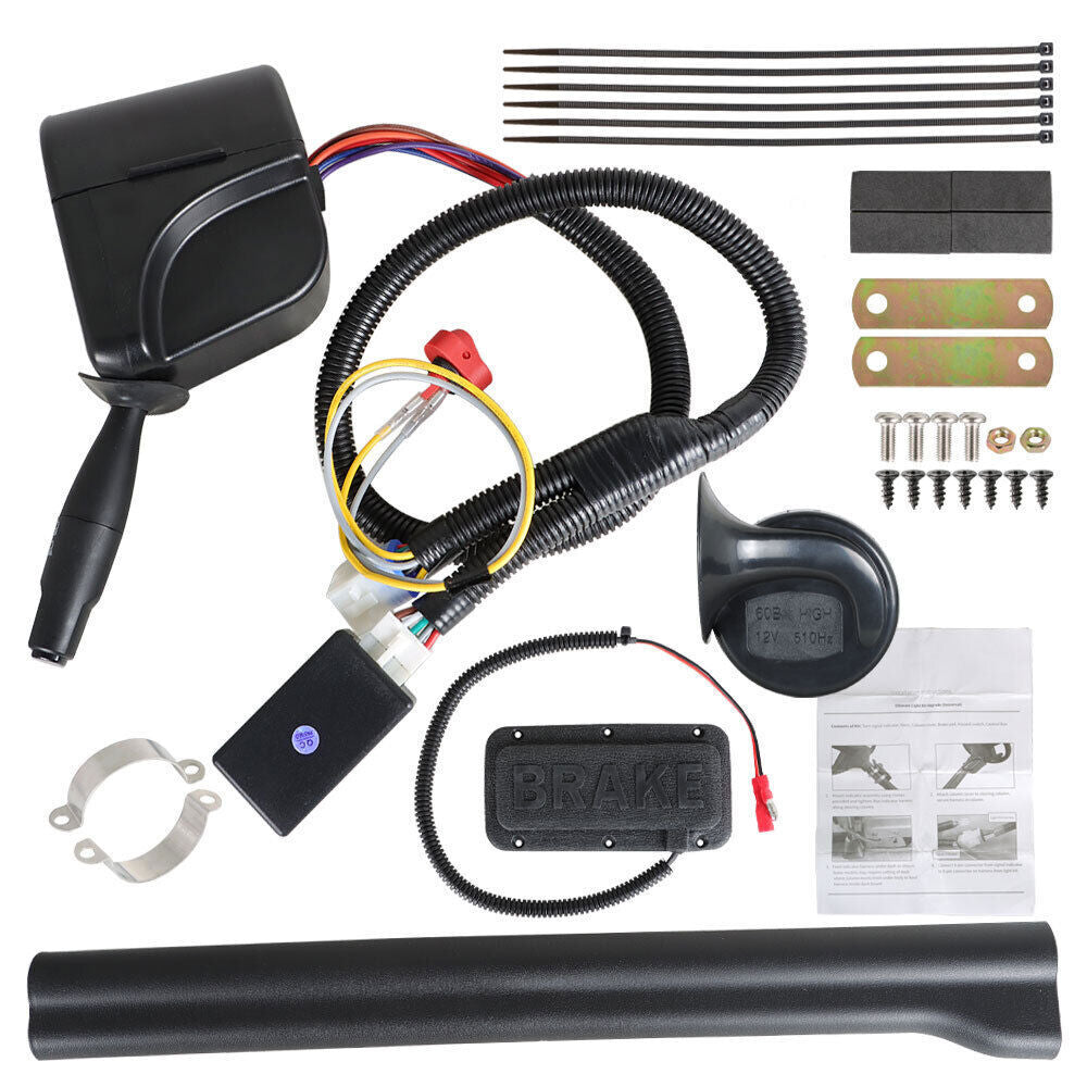 Golf Cart 12V LED Light Turn Signal Kit with Horn Brake Hazard Light Switch