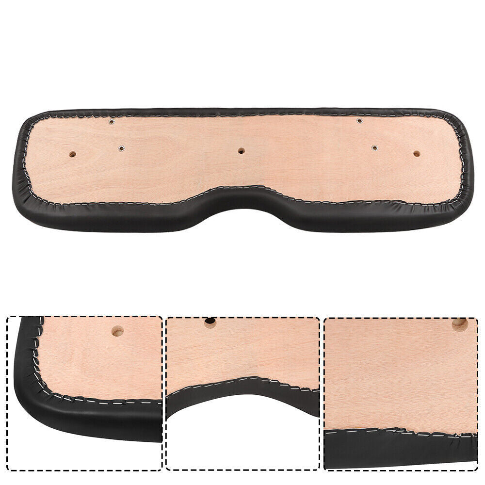Black Front Seat Cushion with Hardware For EZGO Medalist TXT 1994-2013 Golf Cart