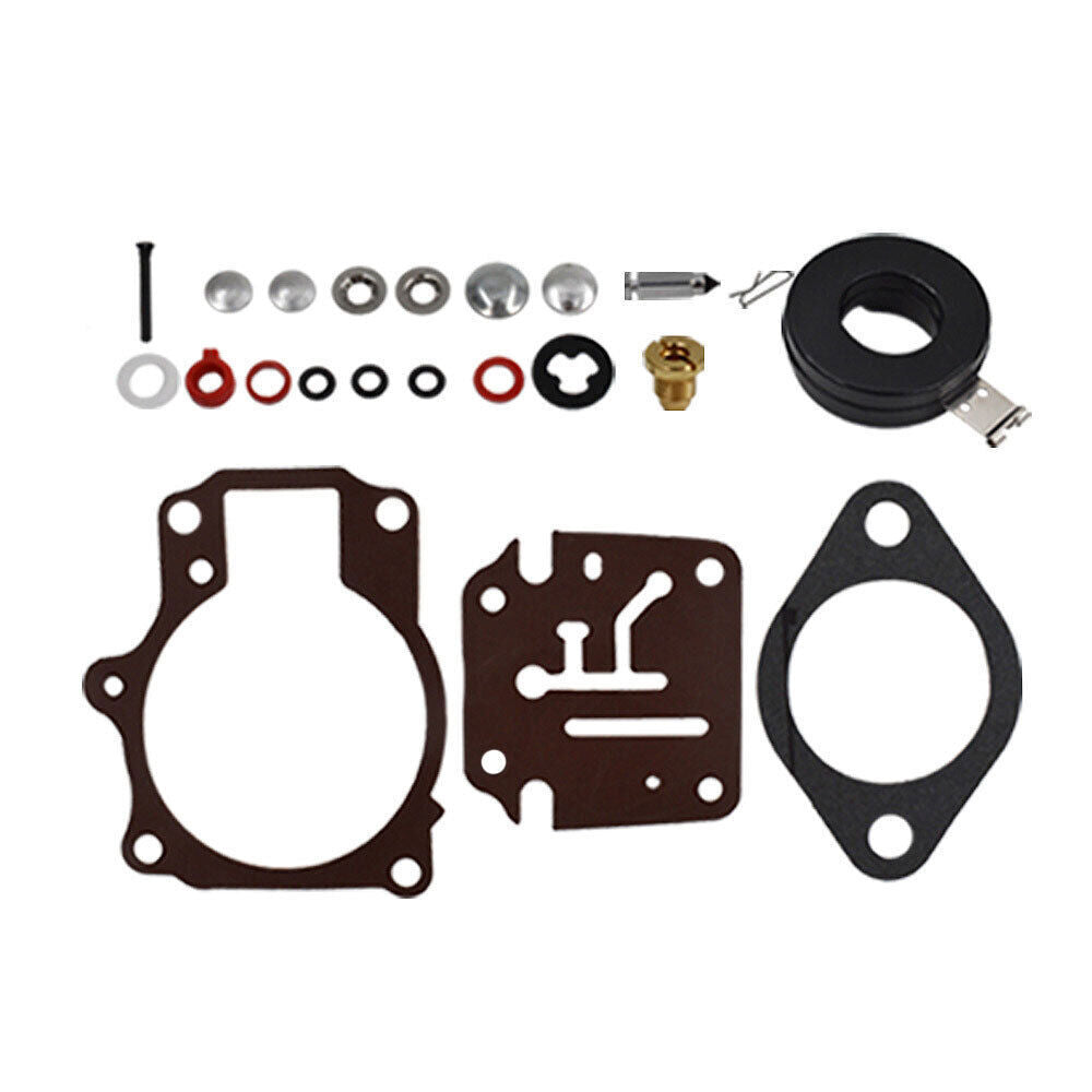 3 x Carburetor Carb Rebuild Repair Kit w/ Float For Johnson Evinrude 50 55 60 HP