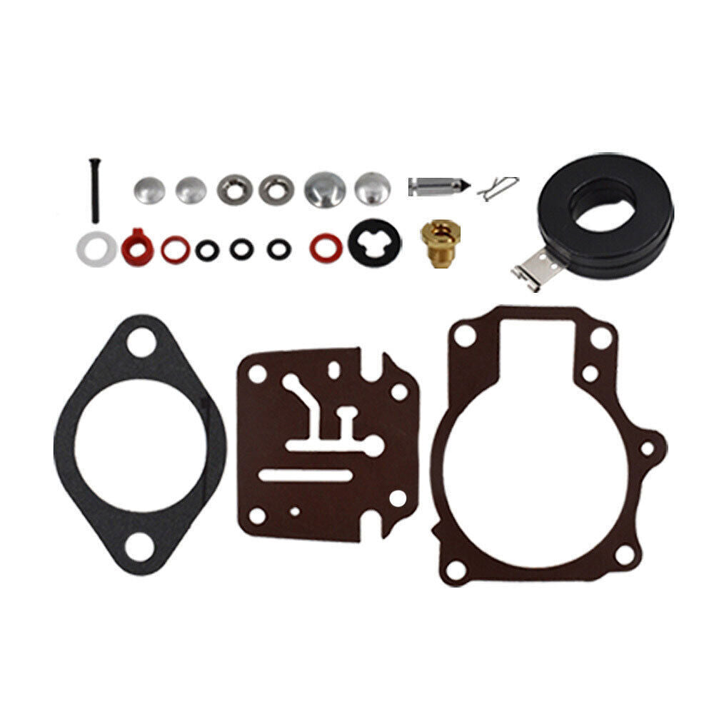 3 x Carburetor Carb Rebuild Repair Kit w/ Float For Johnson Evinrude 50 55 60 HP
