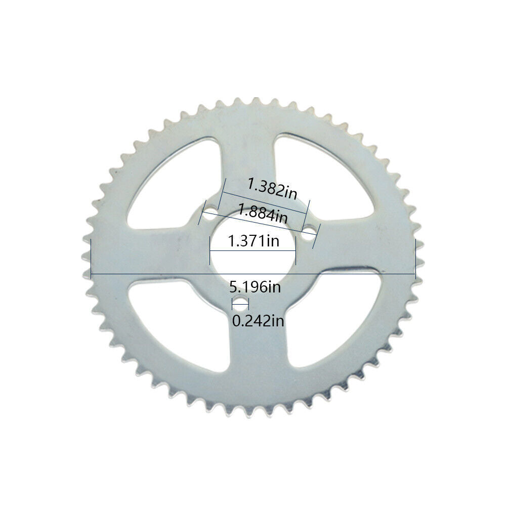 Rear Drive Chain with Chain Sprocket T8F 54T For Mini Bike ATV Quad Go kart