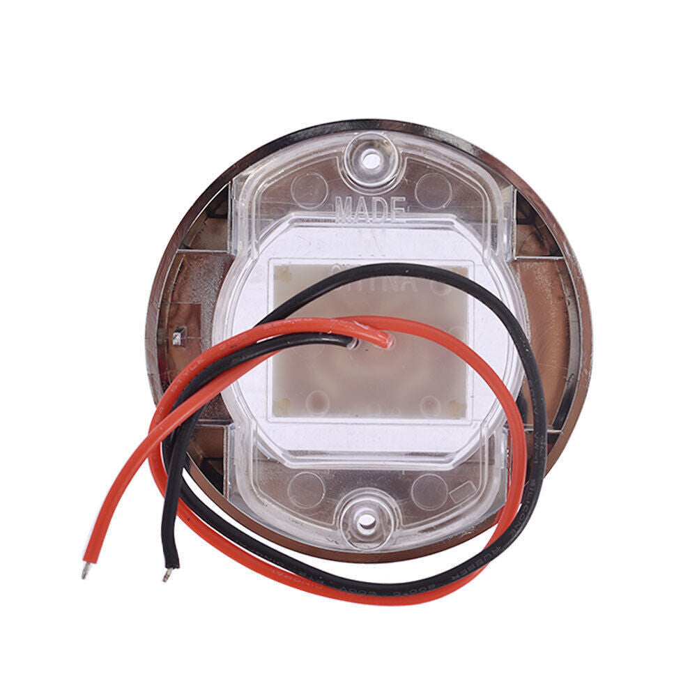 4X Cabin Deck Walkway Courtesy Lights White Stern Light 3" Round Marine Boat LED