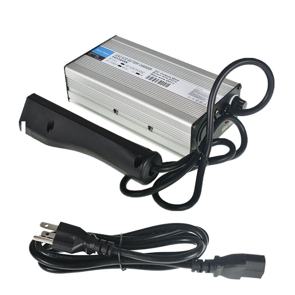 48V 6A Battery Charger Aluminum for EZ-GO TXT Club Car 48Volt Golf Cart RXV plug