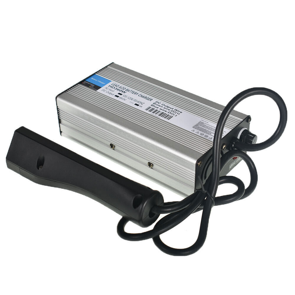 48V 6A Battery Charger Aluminum for EZ-GO TXT Club Car 48Volt Golf Cart RXV plug