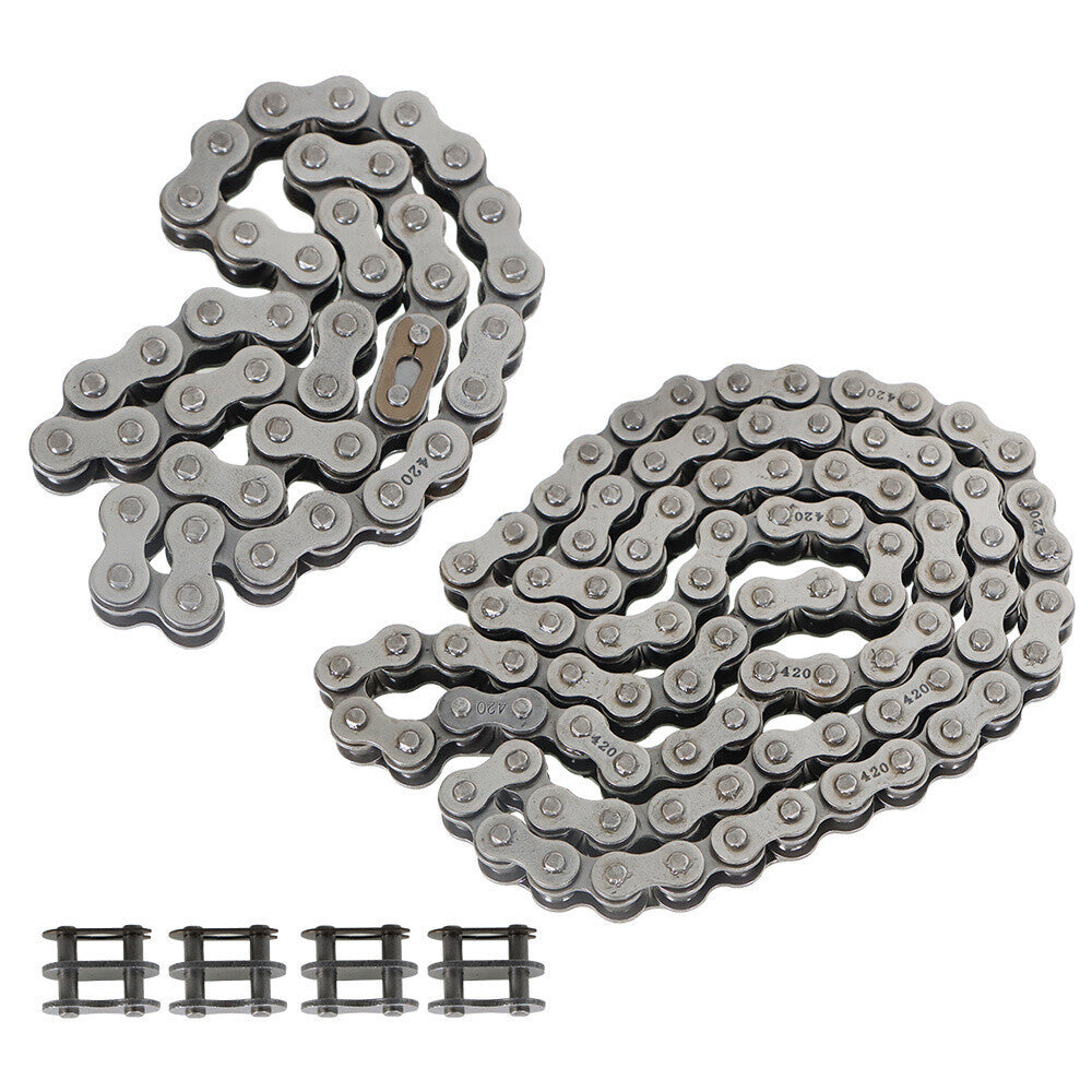 Front and Rear Chain #420 For Coleman CT200U, CT200U-EX, BT200X 196cc Mini bike