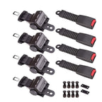 Golf Cart Seat Belts Lap Set Retractable For EZGO/Yamaha/Club Car 4 Sets