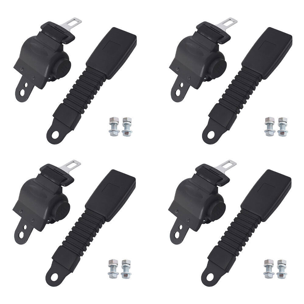 Golf Cart Seat Belts Lap Set Retractable For EZGO/Yamaha/Club Car 4 Sets