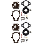 For Johnson Evinrude 50 55 60 HP 2pack Carburetor Carb Rebuild Kit W/Float