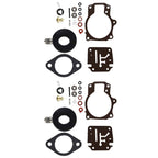 For Johnson Evinrude 50 55 60 HP 2pack Carburetor Carb Rebuild Kit W/Float