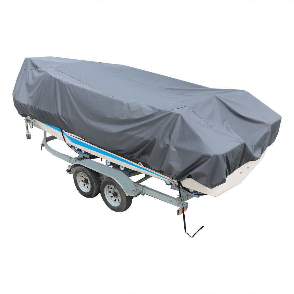 Heavy Duty Fabric Waterproof 90"  V Hull Boat Cover 14 15 16Ft  210D