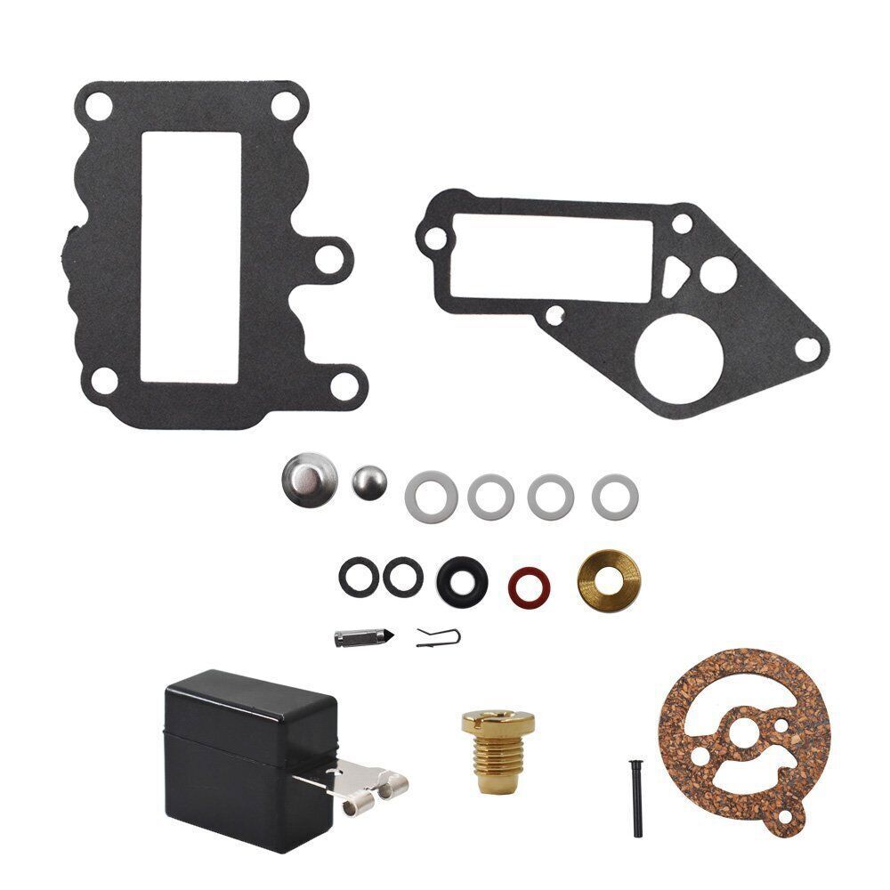 For Johnson Evinrude Outboard 9.5 hp 382048 BRP/OMC w/Float Carb Rebuild Kit