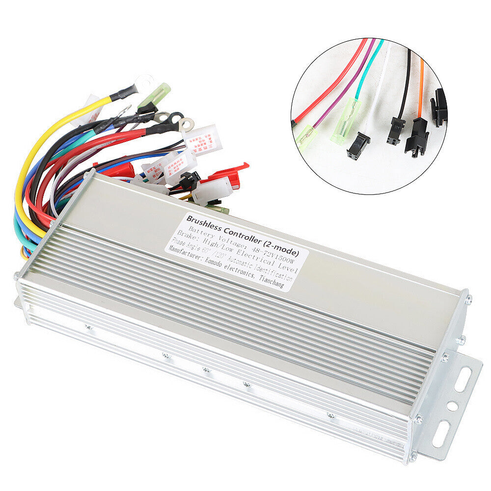 DC Motor Speed Controller 48V/72V 1500W For Electric E-bike Scooter Brushless