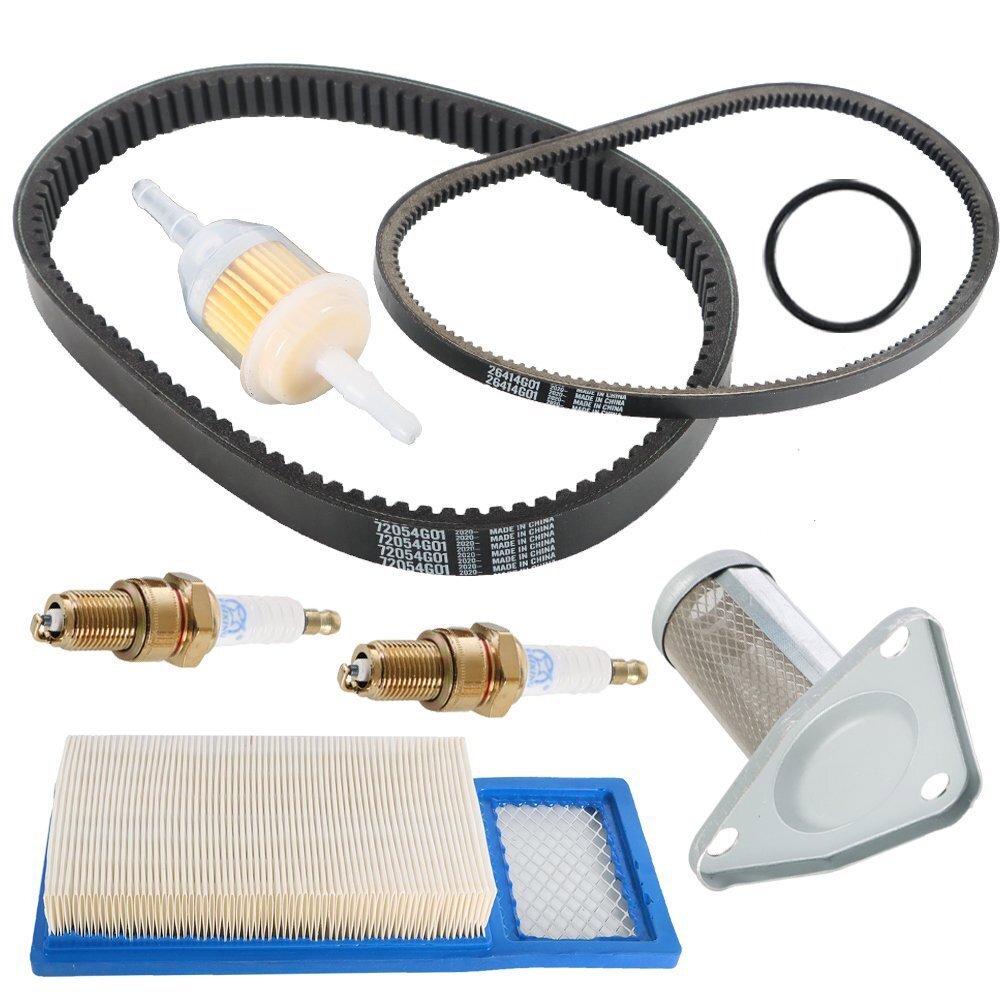 For EZGO TXT Gas Golf Cart Tune Up Kit 1994-05 w/Oil Filter Drive & Starter Belt