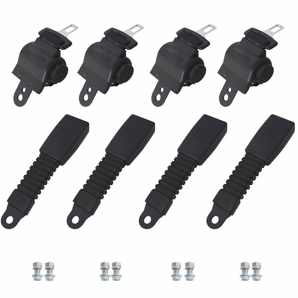 Fit For EZGO/Yamaha/Club Car 42' Golf Cart Seat Belts Lap Set Retractable 4 Sets