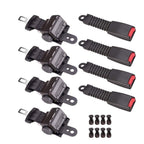 42" Universal Golf Cart Seat Belts Lap Set Retractable For EZGO/Yamaha/Club Car