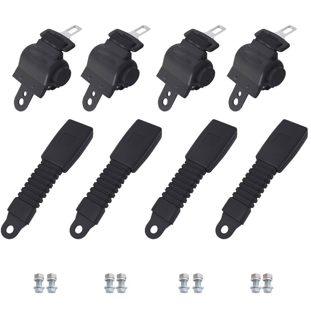 42" Universal Golf Cart Seat Belts Lap Set Retractable For EZGO/Yamaha/Club Car