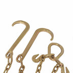 5/16" X 2' G70 Tow Chain J-Hooks V-Chain Flatbed Truck Rollback Wrecker Carrier
