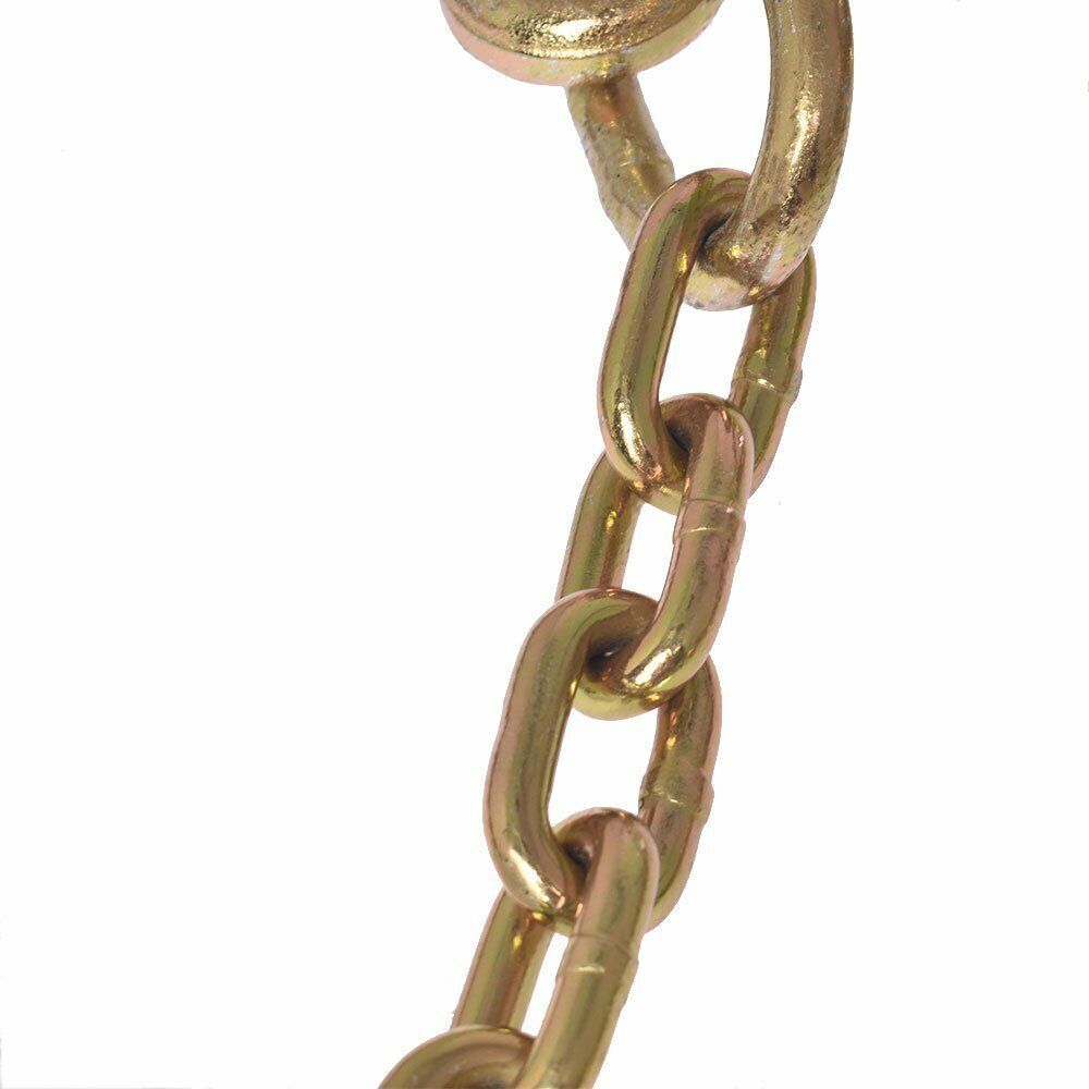 5/16" X 2' G70 Tow Chain J-Hooks V-Chain Flatbed Truck Rollback Wrecker Carrier