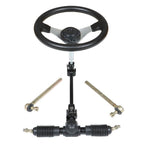 Steering Wheel Kit Gear Rack Pinion Shaft Tie Rod Assembly For ATV Go Kart Quad