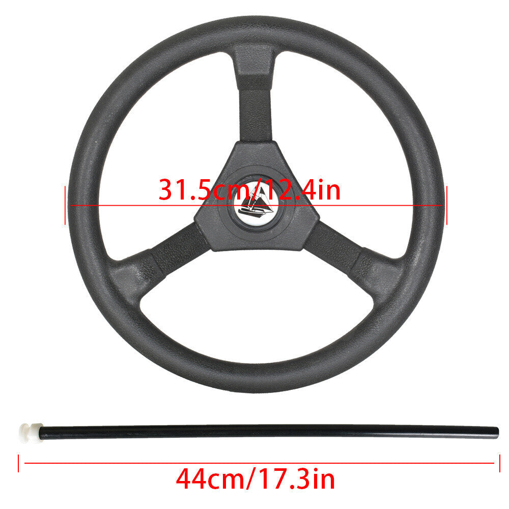 13 Feet Boat Rotary Steering System Outboard Kit SS13713 Marine With 13.5" Wheel