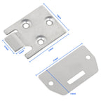 2 Sets of Seat Hinge Bottom and Plate for EZGO TXT Medalist Golf Cart (1995-up)