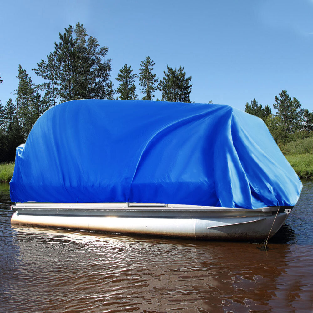 Boat Cover 21' 22' 23' 24' Waterproof Trailerable Heavy Duty Pontoon Beam 102"