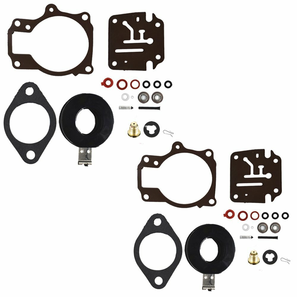 2 Carburetor Rebuild Kit For Johnson Evinrude 45HP 48HP 50HP 55HP 60HP 65HP