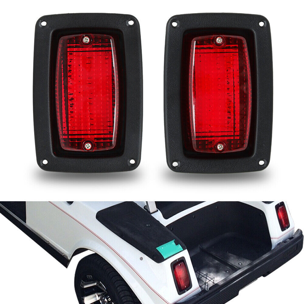 FOR Club Car DS Golf Cart LED Tail Light Kit, 3 Wire Rear Taillights 1982-up