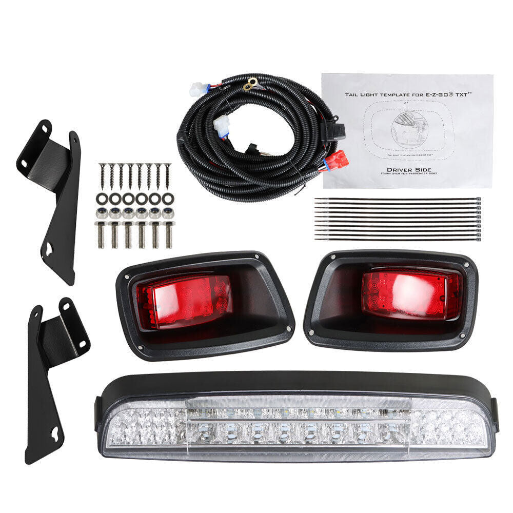 LED light Bar Kit with LED Taillights For EZGO TXT 1996-2013 Golf Cart Models
